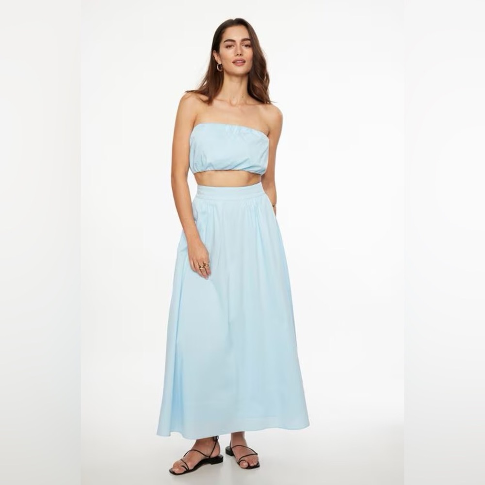 Light Blue Women's Skirt and matching top SET
